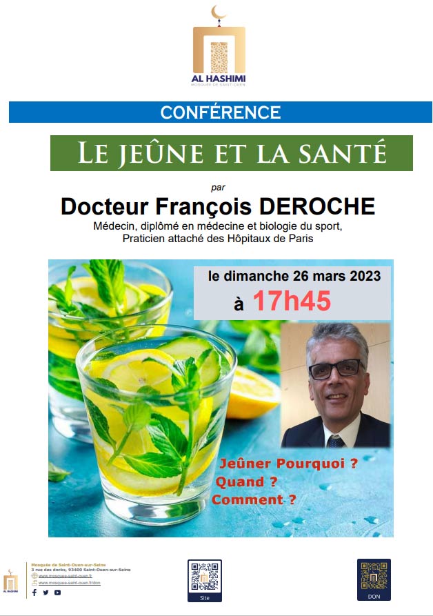 Conférence le jeûne et la santé
