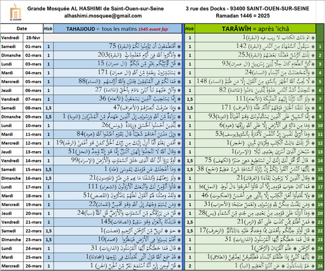 tarawih 2025